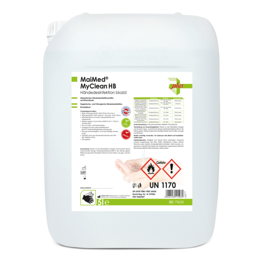 MaiMed® MyClean HB - Händedesinfektionsmittel | - 2 x 5 Liter Kanister